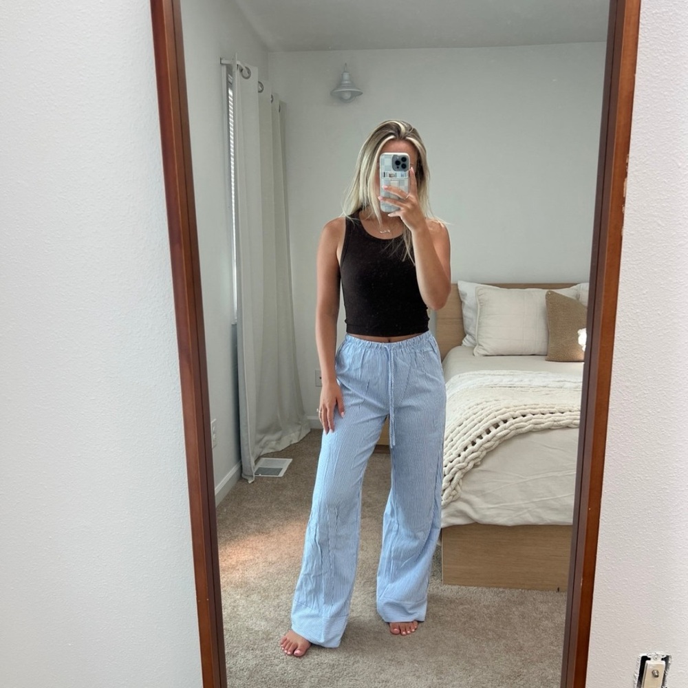 Striped Linen Pants